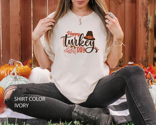 Discover Happy Turkey Day  Shirt,Thanksgiving outfit,Cute Turkey