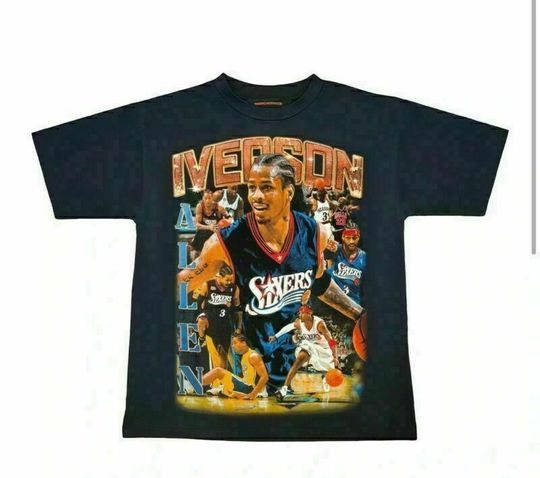 Discover Allen Iverson Short Sleeve T Shirt Vintage