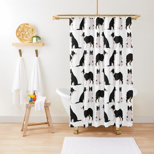 Discover border collie Shower Curtain