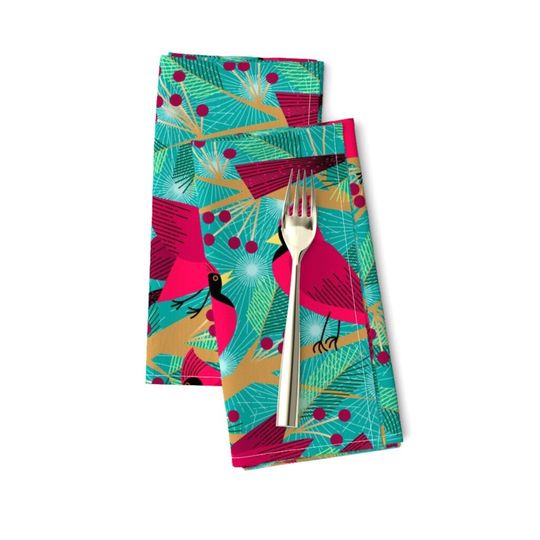 Discover Winter Solstice Cardinals Napkins