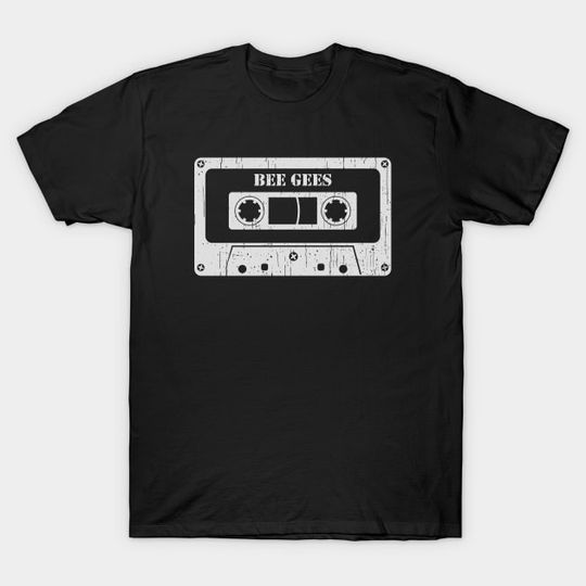Discover Bee Gees - Vintage Cassette White - Bee Gees - T-Shirt