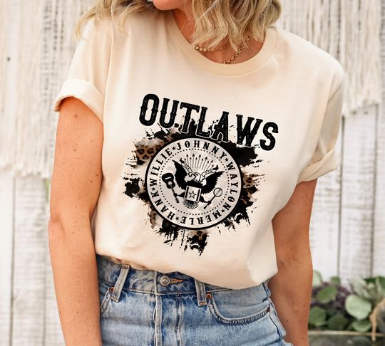 Discover Outlaws Shirt, Country Music Shirt, Western Shirt, 90's Vintage Shirt, Concert Shirt