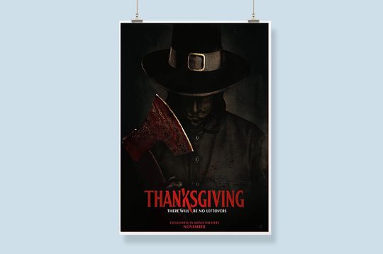 Discover Poster for Eli Roths slasher film THANKSGIVING