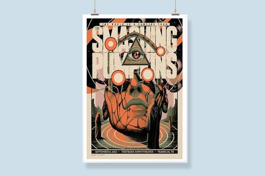 Discover Smashing Pumpkins Firstbank Amphitheater Franklin Sept 8 2023 Poster