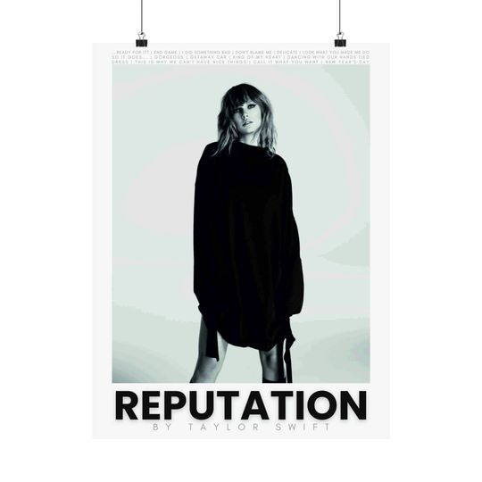 Discover Reputation Taylo Music Vintate Poster