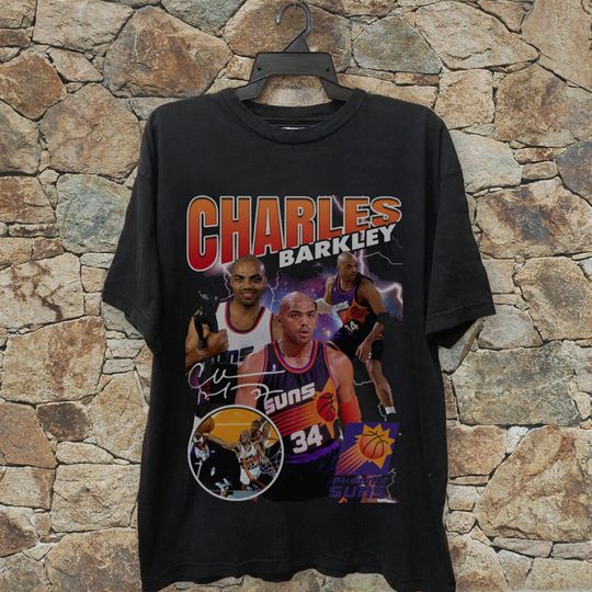 Discover Vintage 90s Graphic Style Charles Barkley T-Shirt,Vintage Oversized Sport Tee