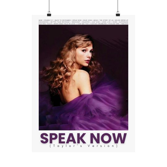 Discover Speak Now Taylo Music Vintage Poster