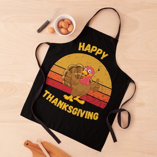 Discover Funny Turkey Thanksgiving Kitchen Apron