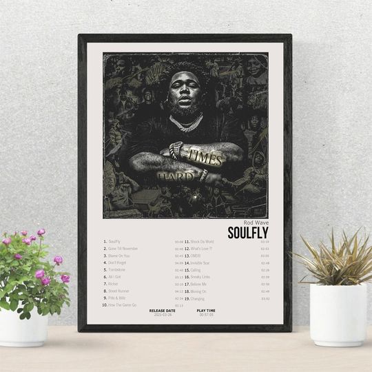 Discover Rod Wave SoulFly Album Cover Poster