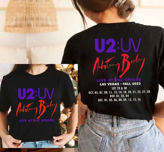 Discover U2 Achtung Baby Live Tour T-Shirt