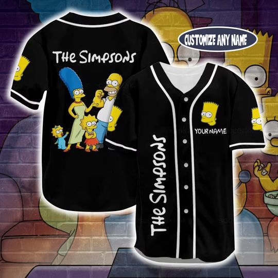 Discover Personalized Bart Simpson Baseball Jersey