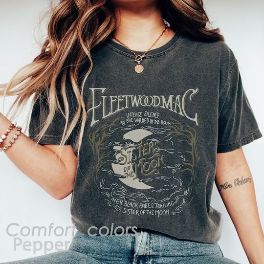 Discover Vintage Fleetwood Mac Shirt, Sisters Of The Moon Shirt, Fleetwood Mac Shirt