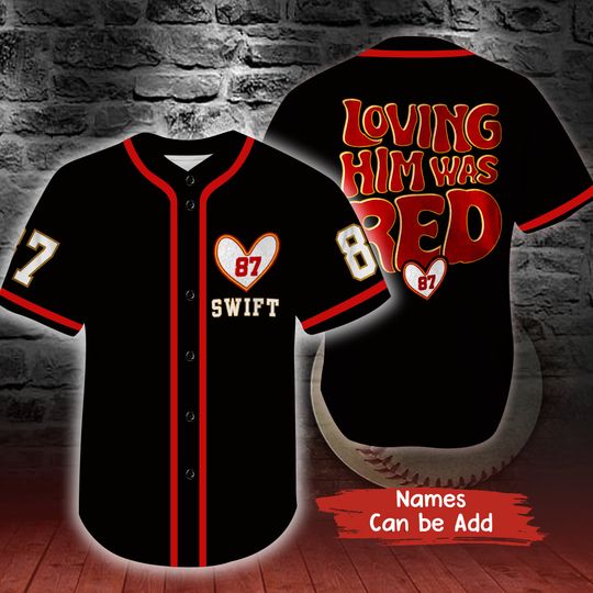 Discover swiftiee Loving Him Was Red Baseball Jersey