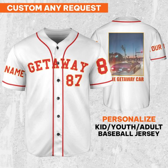 Discover Personalize Travis Kelce The Getaway Car Jersey