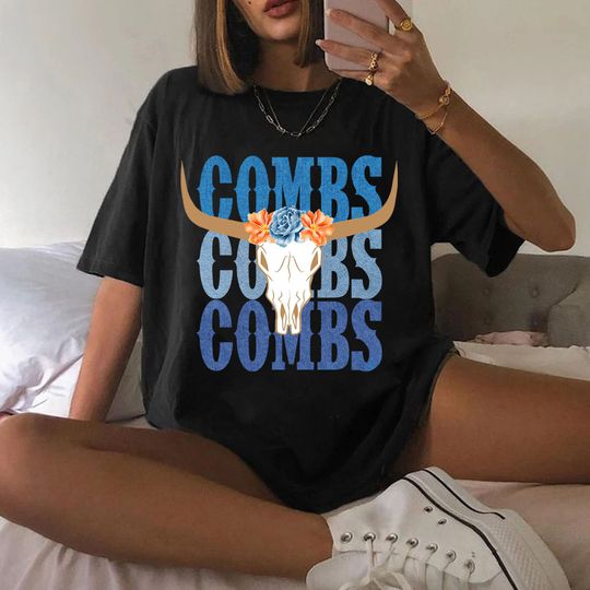 Discover Combs Bullhead Flower T Shirt, Lukee Comb Bullhead Tour 2023 Shirt