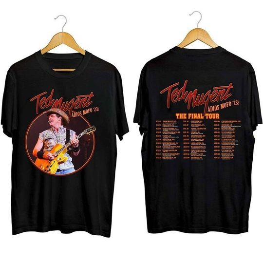 Discover Ted Nugent Adios Mofo 2023 Tour Shirt, Ted Nugent Fan Shirt