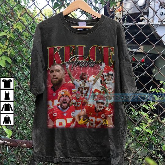Discover Vintage Travis Kelce Shirt, Football shirt, Classic 90s Graphic Tee