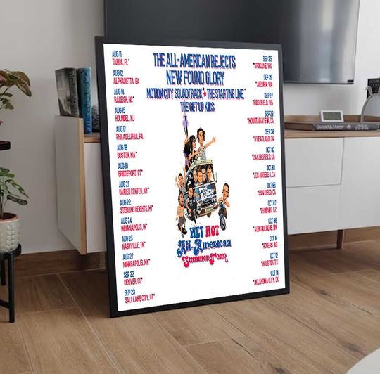 Discover The All American Rejects Tour 2023 Poster