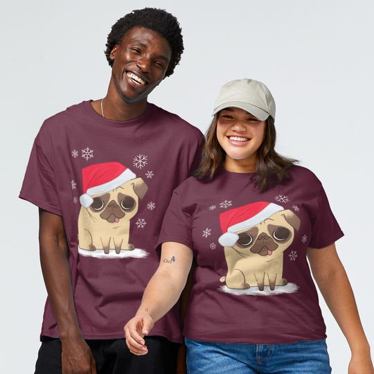 Discover Christmas Pug (red) Classic T-Shirt