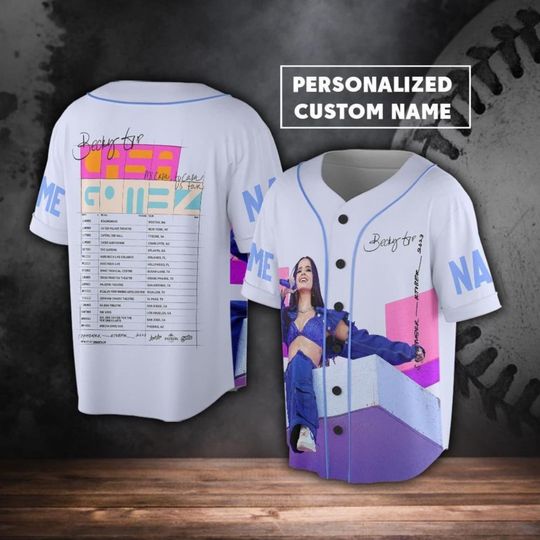 Discover Personalized Becky G Baseball Jersey, Mi Casa Tu US Tour 2023 3D Shirt