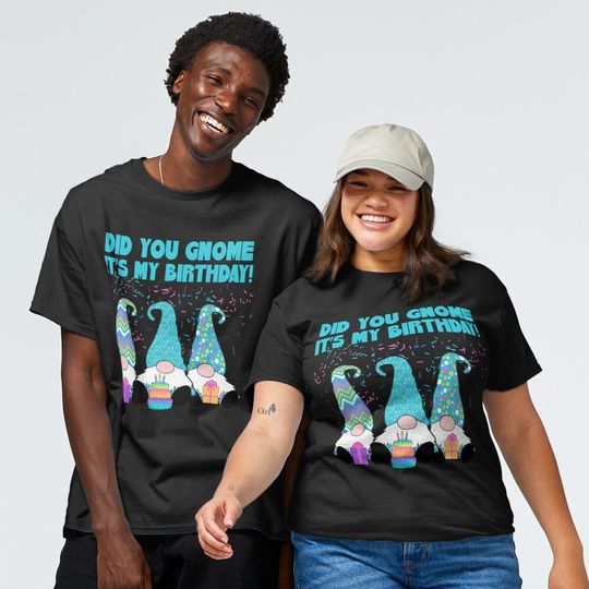 Discover Birthday Gnomes 3 Nordic Gnomes  T-Shirt