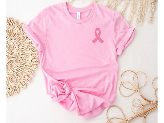 Discover Breast Cancer Ribbon Shirt, Pink Ribbon Shirt, Breast Cancer, Pink Women Shirt