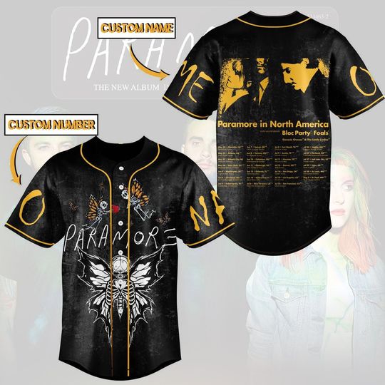 Discover Customized Par-amore Album Baseball Jersey, North America 2023 Shirt