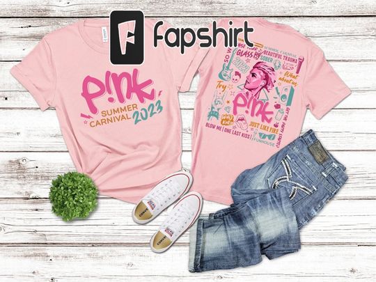 Discover Pink Tour Get This Party Started Shirt, Pink Singer Summer Carnival 2023 Tour Shirt