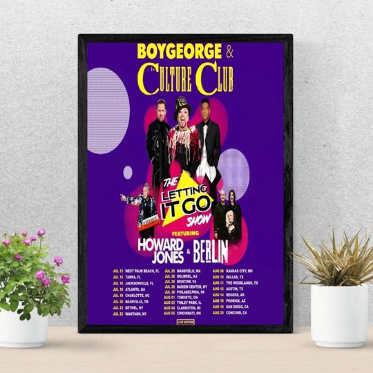 Discover Boy George With Culture Club Howard Jones 2023 Tour Poster