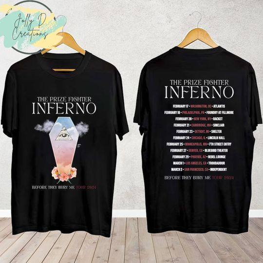 Discover The Prize Fighter Inferno 2023 Tour Shirt, The Prize Fighter Inferno Band Fan Shirt