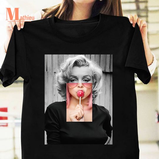 Discover Lollipop Marilyn Monroe Vintage T-Shirt, Lollipop Shirt