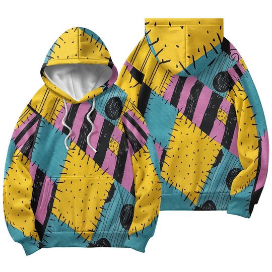 Discover Sally 3D Hoodie, Love Halloween Costume Sweatshirt, Couple Cosplay 3D Hoodie