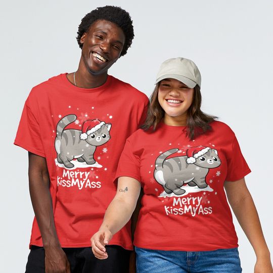 Discover Merry kissmyass cat Classic T-Shirt