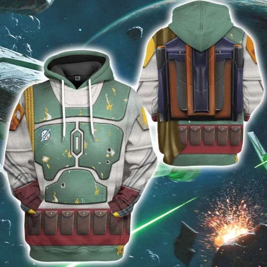 Discover Starwars Boba Fett Halloween Costumes 3D Hoodie