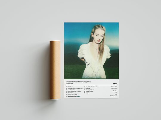 Discover Lana Del Rey 'Chemtrails Over The Country Club' Poster | Lana Del Rey Poster