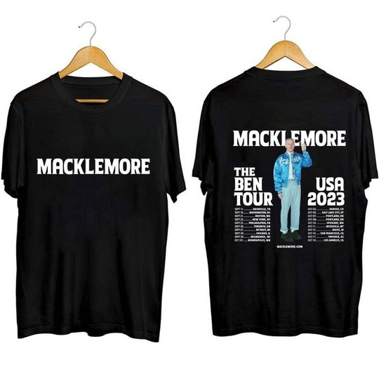 Discover Macklemore The Ben Tour USA 2023 Shirt, Macklemore Tour Shirt For Fan