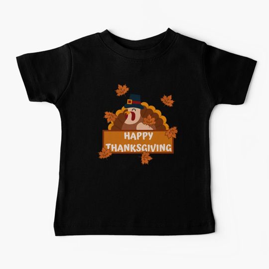 Discover Funny Turkey Thanksgiving Baby T-Shirt