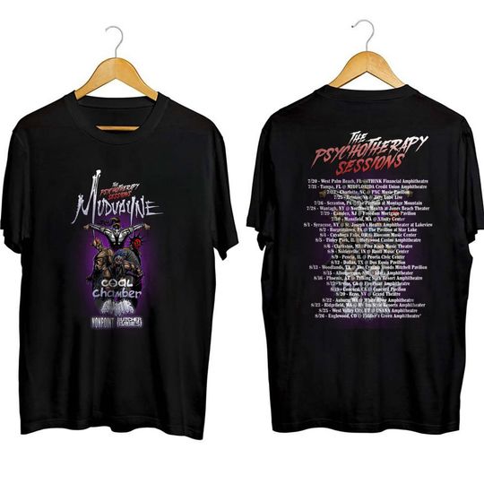 Discover Mudvayne The Psychotherapy Sessions 2023 Tour Shirt, Mudvayne Fan Shirt
