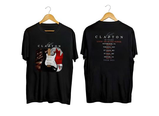 Discover Eric Clapton 2023 Tour Shirt - Fan Merchandise
