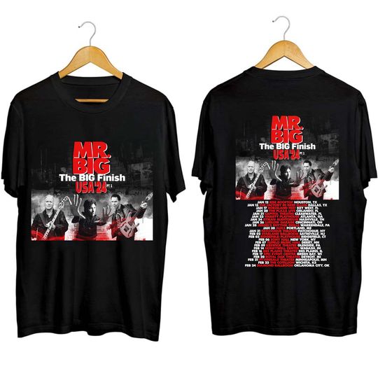 Discover Mr. Big The Big Finish 2024 Tour Shirt
