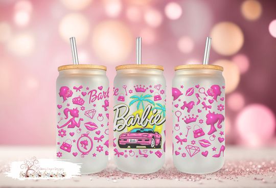 Discover Toy Doll Car Froster Accent Glass with Straw