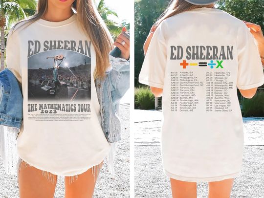 Discover Ed Shee The Mathematics Tour Shirt, Ed Shee Concert T Shirt
