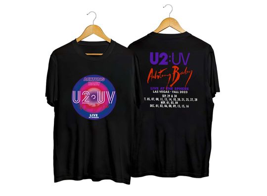 Discover U2:UV Achtung Baby Live At Sphere Tour 2023 Shirt, Classic Rock U2 SweatShirt, U2 Fan Gift Hoodie