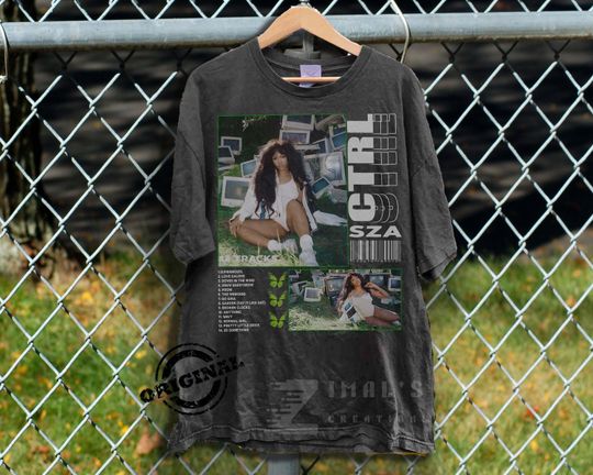 Discover Vintage Inspired SZA CTRL T Shirt, Singer Graphic tee