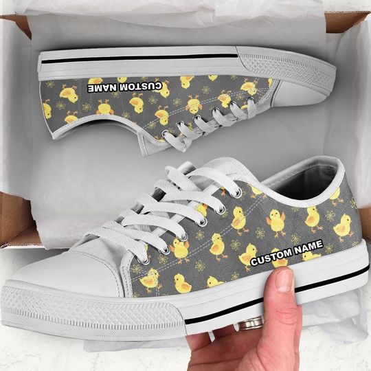 Discover Personalized Chicken Women's Low Top Sneakers