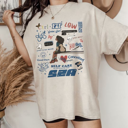 Discover Sza Vintage SOS Tour 2023 Shirt