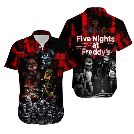Discover Five Nights At Freddy's Video Game 3D All Over Print T-shirt