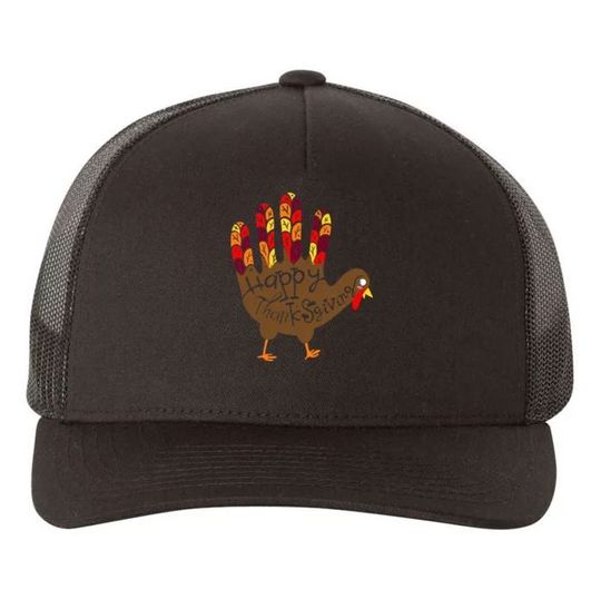 Discover Thanksgiving Turkey Hand Trucker Hat