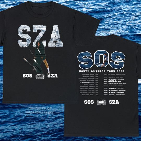 Discover SZA SOS Tour 2023 Concert Fan Shirt