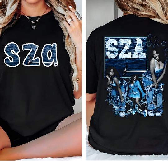 Discover Vintage Sza Tour 2023 Double Sided Shirt, Sza New Album Aesthetic Shirt